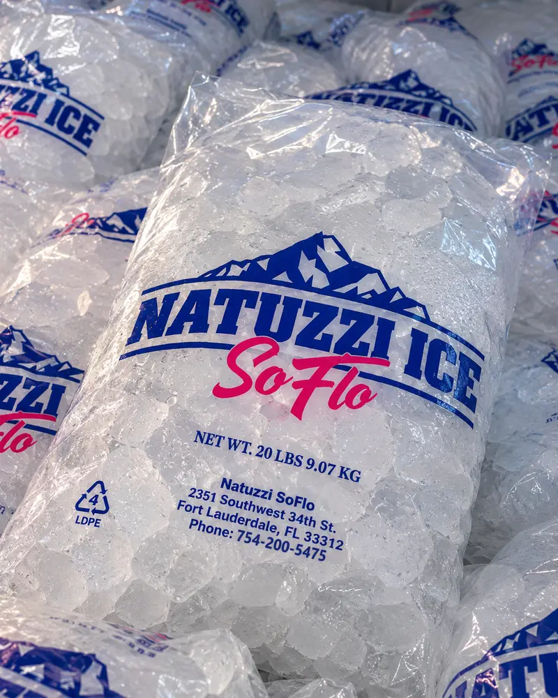 Bolsa de 20 lb de hielo Natuzzi Ice SoFlo